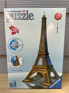 Unopened Ravensburger 3D Eiffel Tower Puzzle